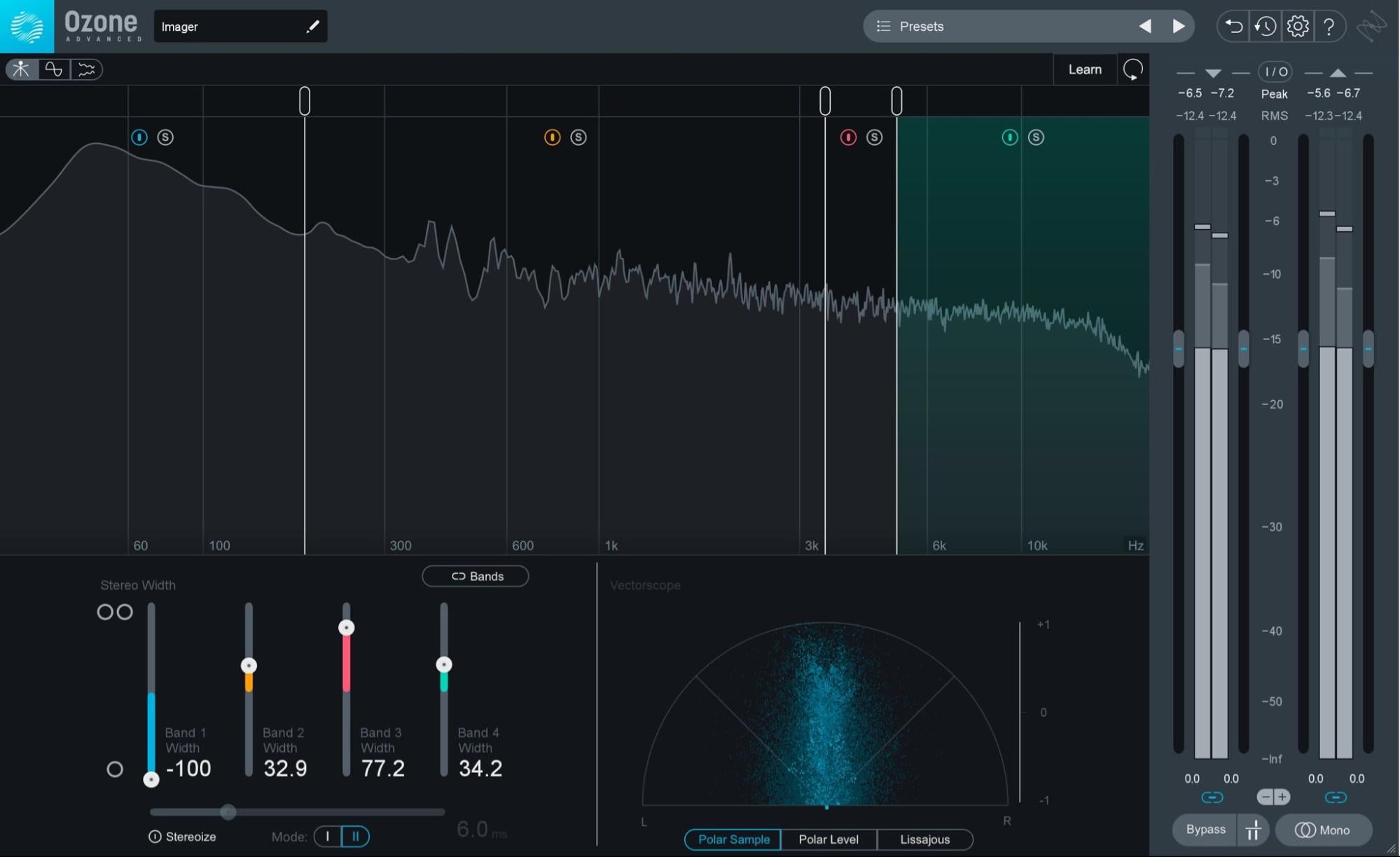 iZotope Ozone’s Imager module is the go-to tool for widening