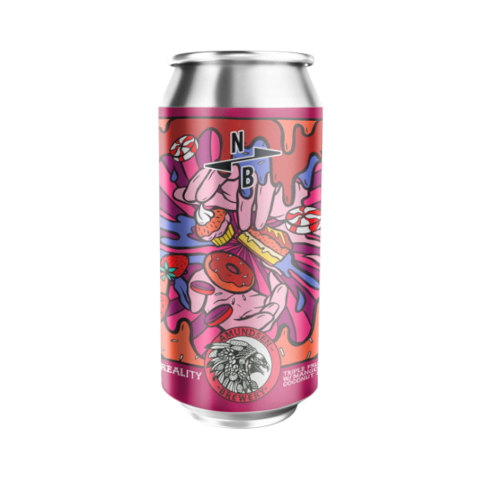 Amundsen, Virtual Reality 03 Triple Fruited Smoothie, Mango, Guava, Passionfruit, Coconut & Marshmallow Pastry Sour, 8.0%, 440ml - The Epicurean