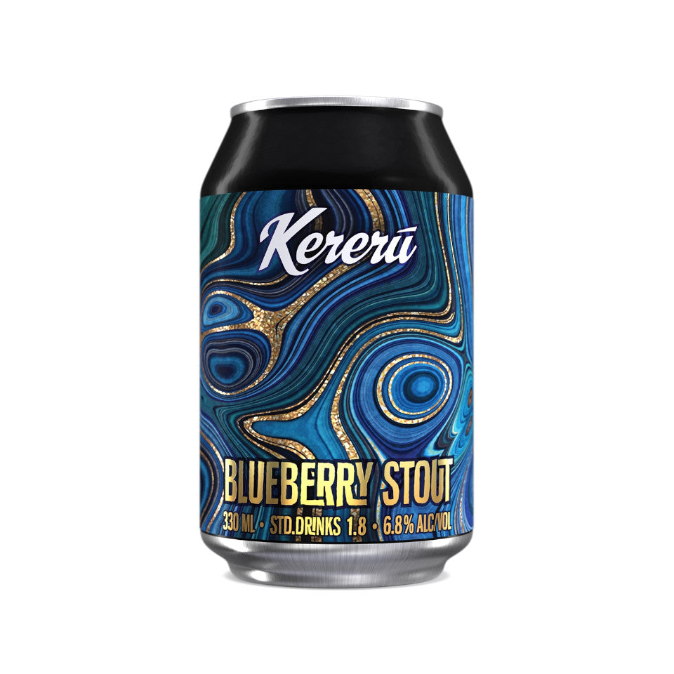 Kereru, Blueberry Stout, 6.8%, 330ml - The Epicurean