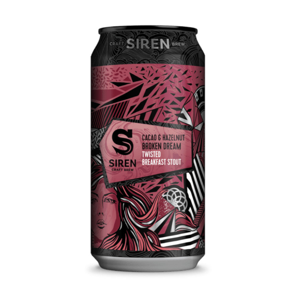 Siren Craft Brew, Cacao & Hazelnut Broken Dream, Twisted Breakfast Stout, 6.5%, 440ml - The Epicurean