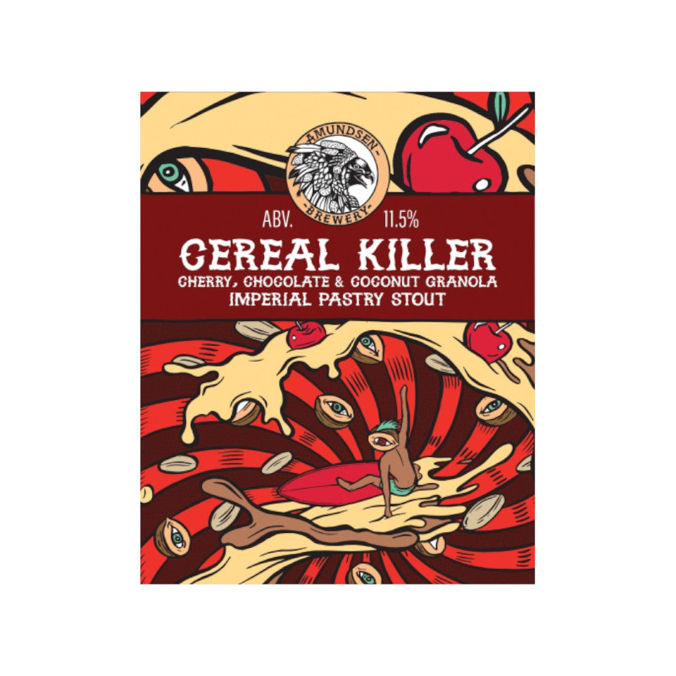 Amundsen, Cereal Killer, Cherry, Chocolate & Coconut Granola Imperial Pastry Stout, 11.5%, 440ml - The Epicurean