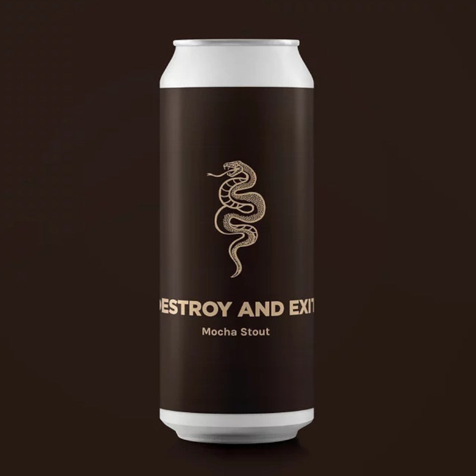 Pomona Island, Destroy & Exit, Mocha Stout, 7.0%, 440ml - The Epicurean