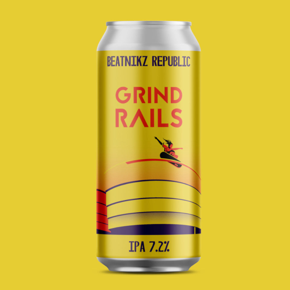 Beatnikz Republic, Grind Rails, IPA, 7.2%, 440ml - The Epicurean