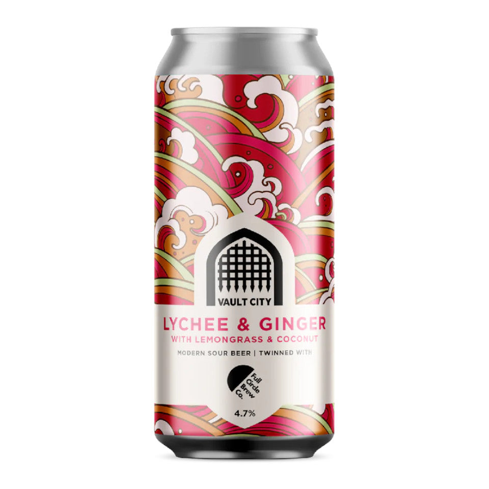 Vault City x Full Circle (Collab), Lychee & Ginger, Sour Fruit Ale, 4.7%, 440ml - The Epicurean