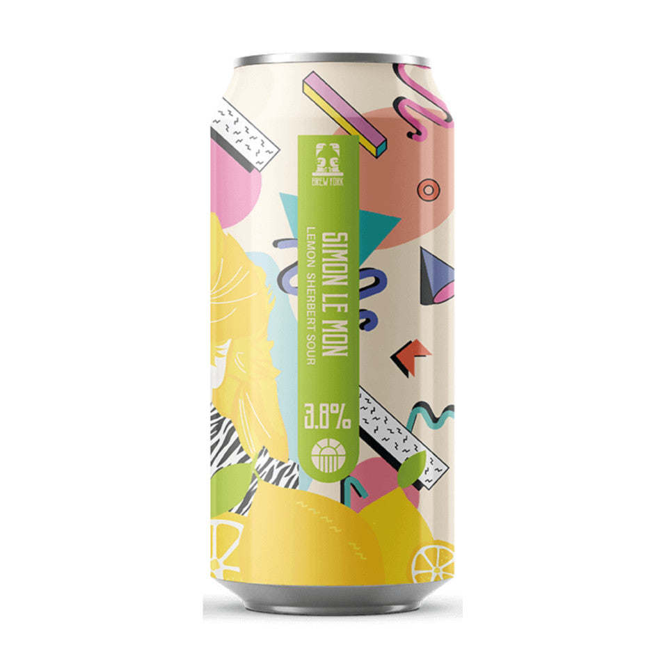 Brew York, Simon Le Mon, Lemon Sherbet Sour, 3.8%, 440ml - The Epicurean