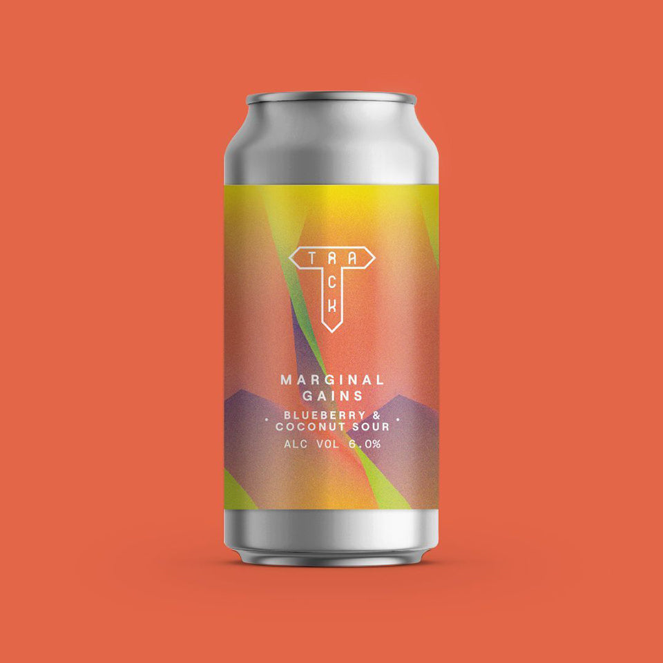 Track Brewing Co, Marginal Gains, Blueberry & Coconut Sour, 6.0%, 440ml - The Epicurean