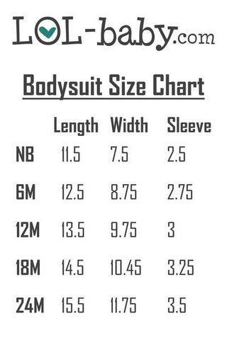 Roots Baby Size Chart