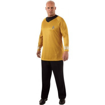 Mens Plus Size Star Trek Deluxe Captain Kirk Costume Halloween Costumes 4U - Adult Costumes