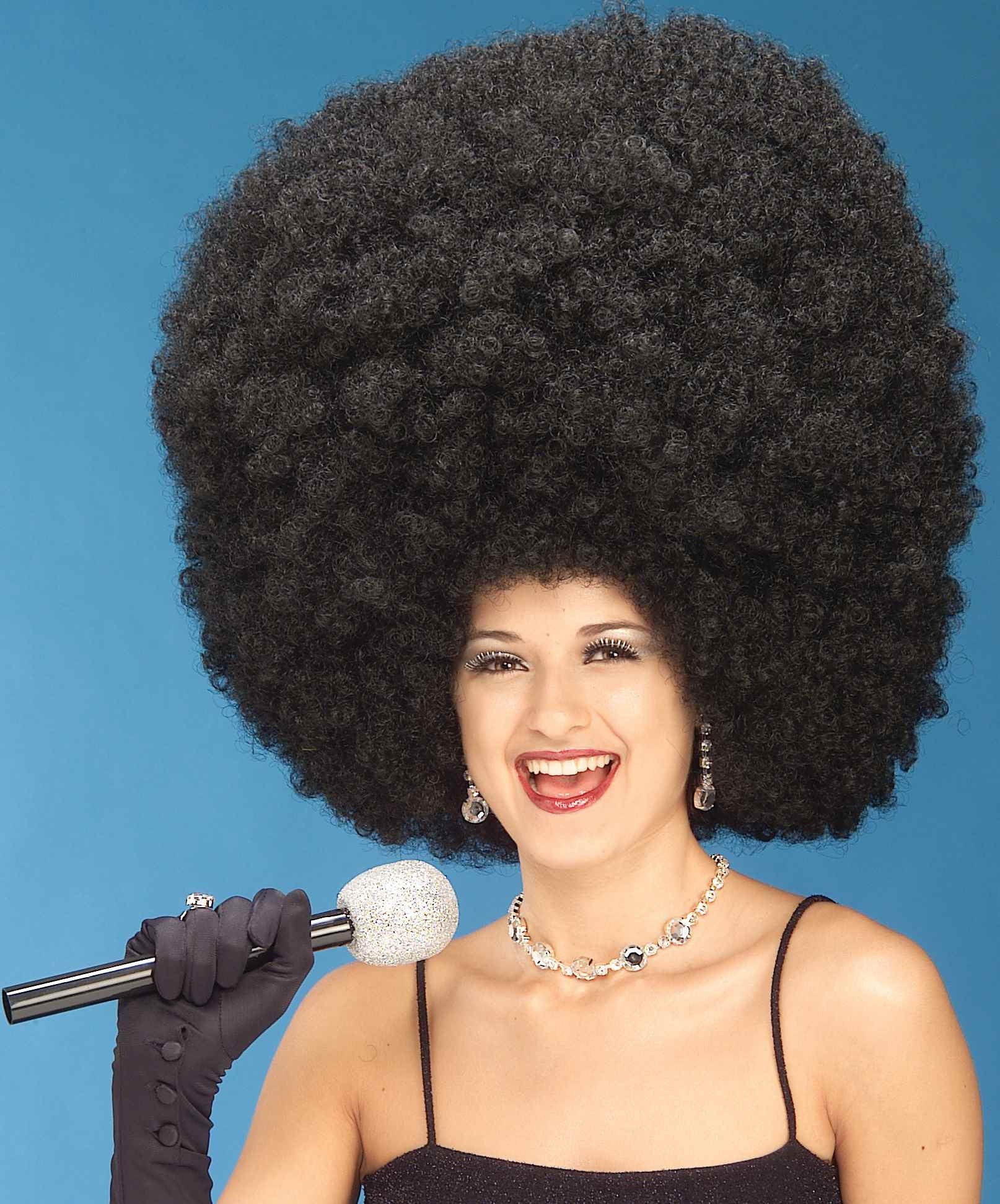 large black afro wig