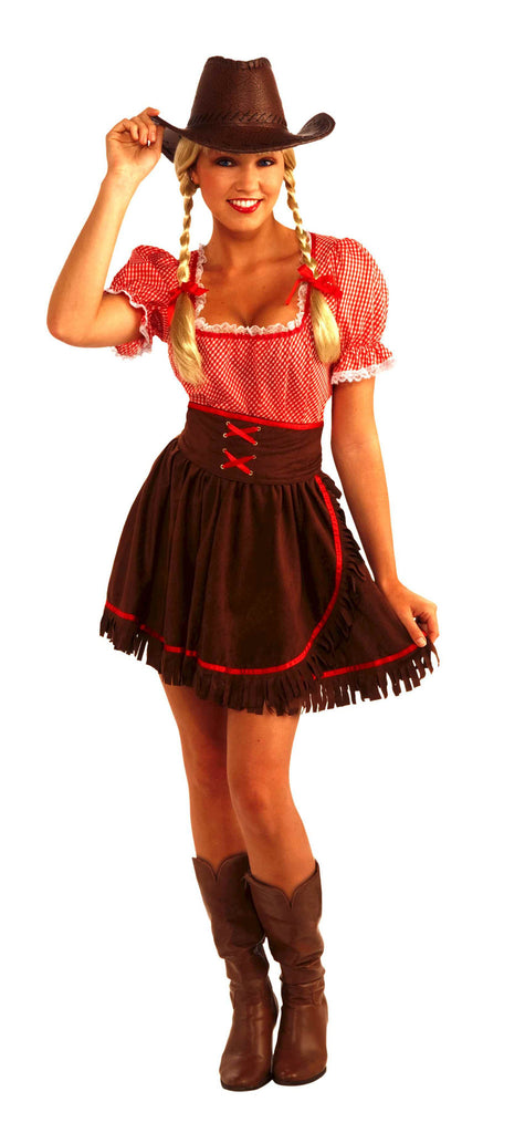 red cowgirl costume