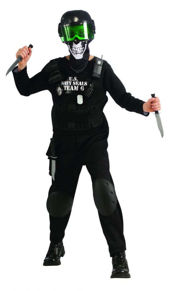 Boys Navy Seal Black Team 6 Costume - Halloween Costumes 4U - Kids Costumes