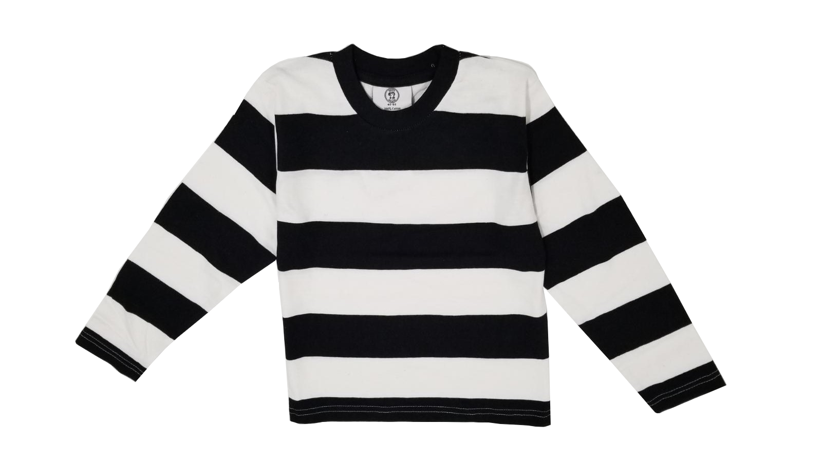 womens black and white striped t shirt