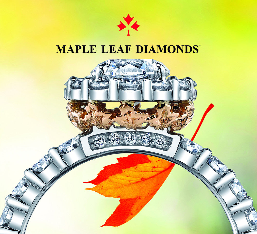 Maple Leaf Diamond Engagement Ring | Barry's Jewellers