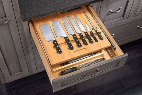 Two Tier Knife Drawer Organizer Lafata Cabinets