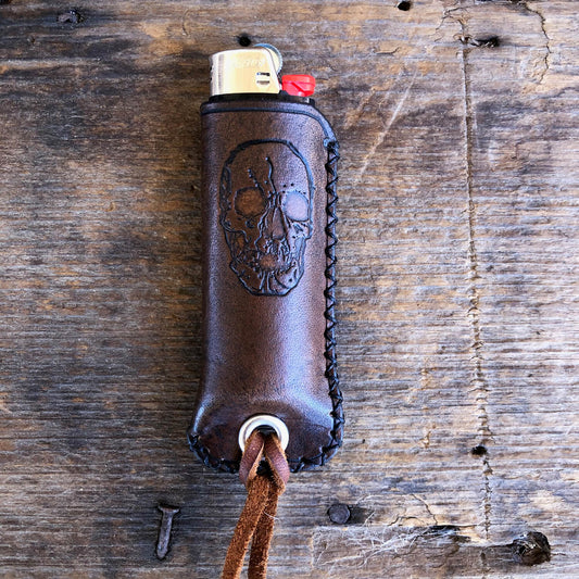 Luxury Hand Stitched Bic Lighter Cases in Horween Leather, Made in TX –  Custom Leather and Pen