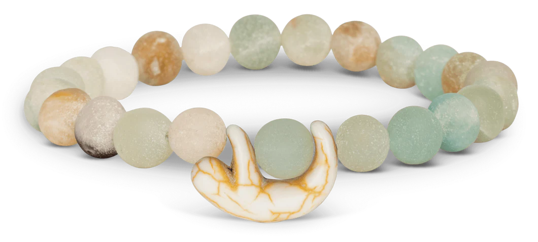 Animal Tracking Bracelet- Sloth Wander- Sky Stone