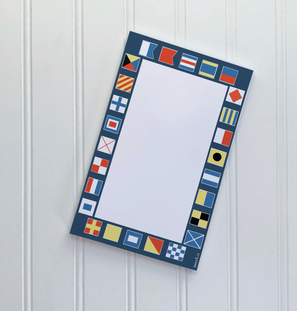Nautical Alphabet Flags Notepad by Ramus & Co.