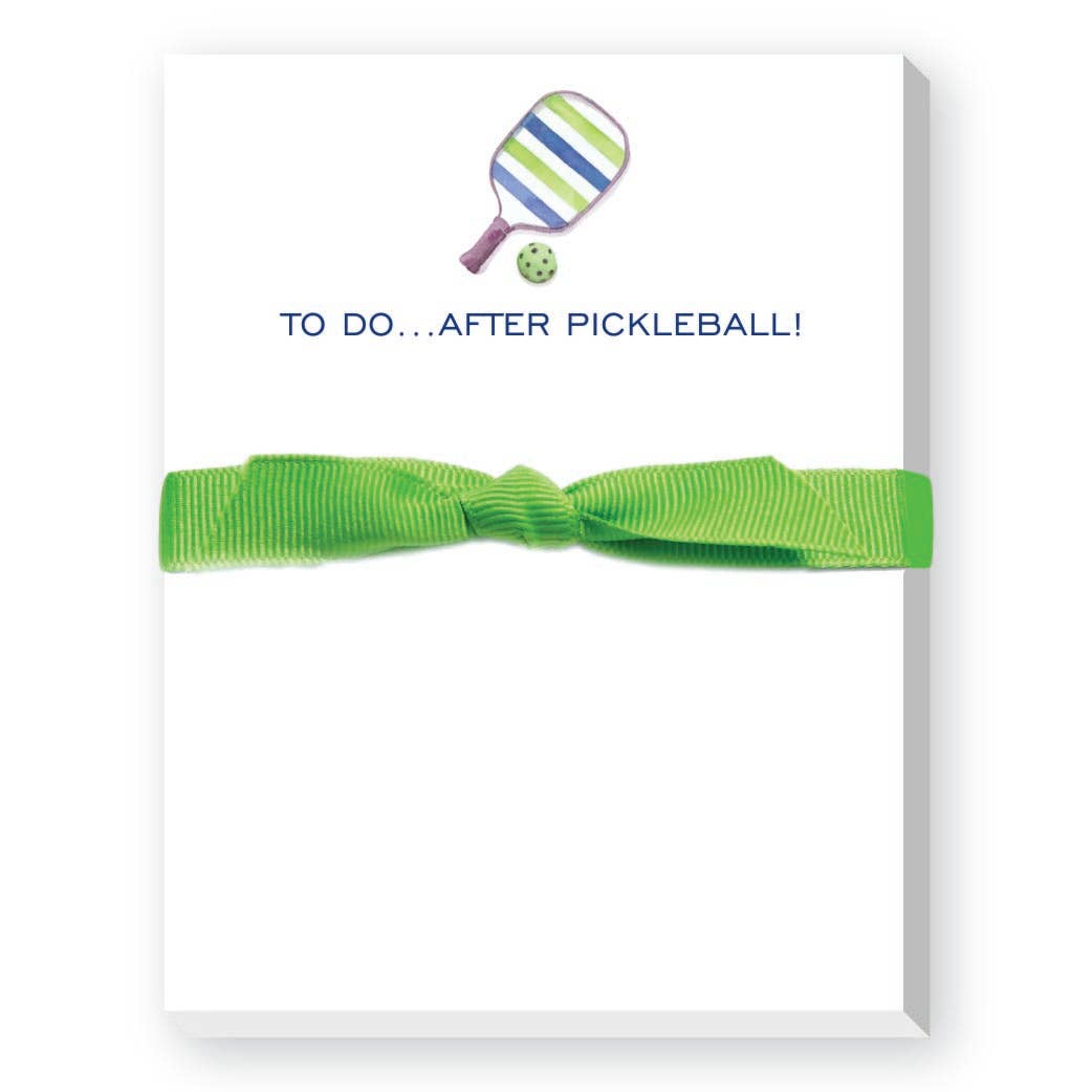 To Do After Pickleball Mini Notepad - Blue/Green