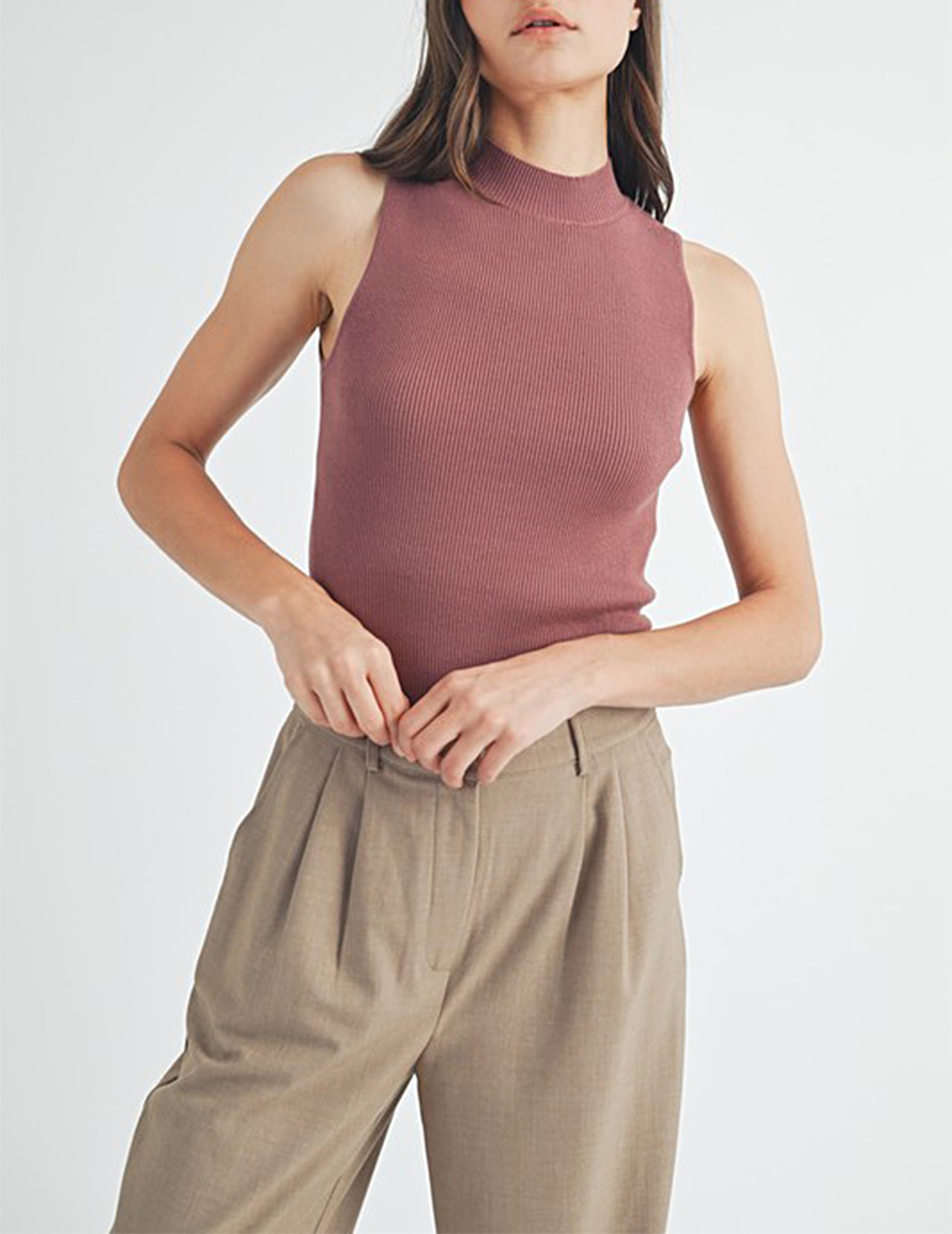 Jules Rib Knit Sleeveless Top