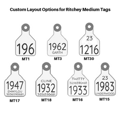 cck sells medium ritchey engraved custom ear tags