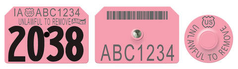 cck sells swine premise PIN ear tags