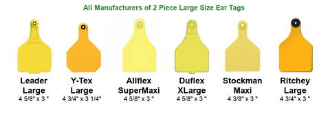 CCK sells All Manufacturers of 2 Piece Large Size Ear Tags