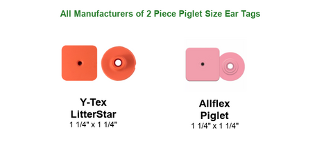 All Manufacturers of 2 Piece Piglet Size Ear Tags