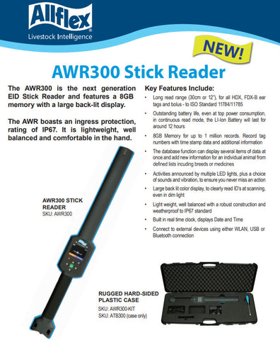 cck sells awr300 stick reader kit with case and battery