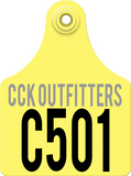 CCK custom allflex ear tag for vineyard row tags