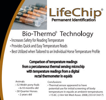 cck sells destron fearing microchips with bio therm technology for horses