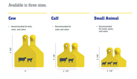 CCK Sells Z Tags Stockman 2 piece ear tags in all colors and sizes