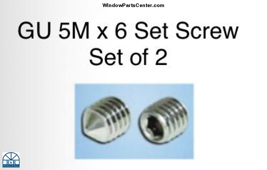 S4109 Gu Handle Set Screw 5m X 6 Set Of 2 R R Windows Doors