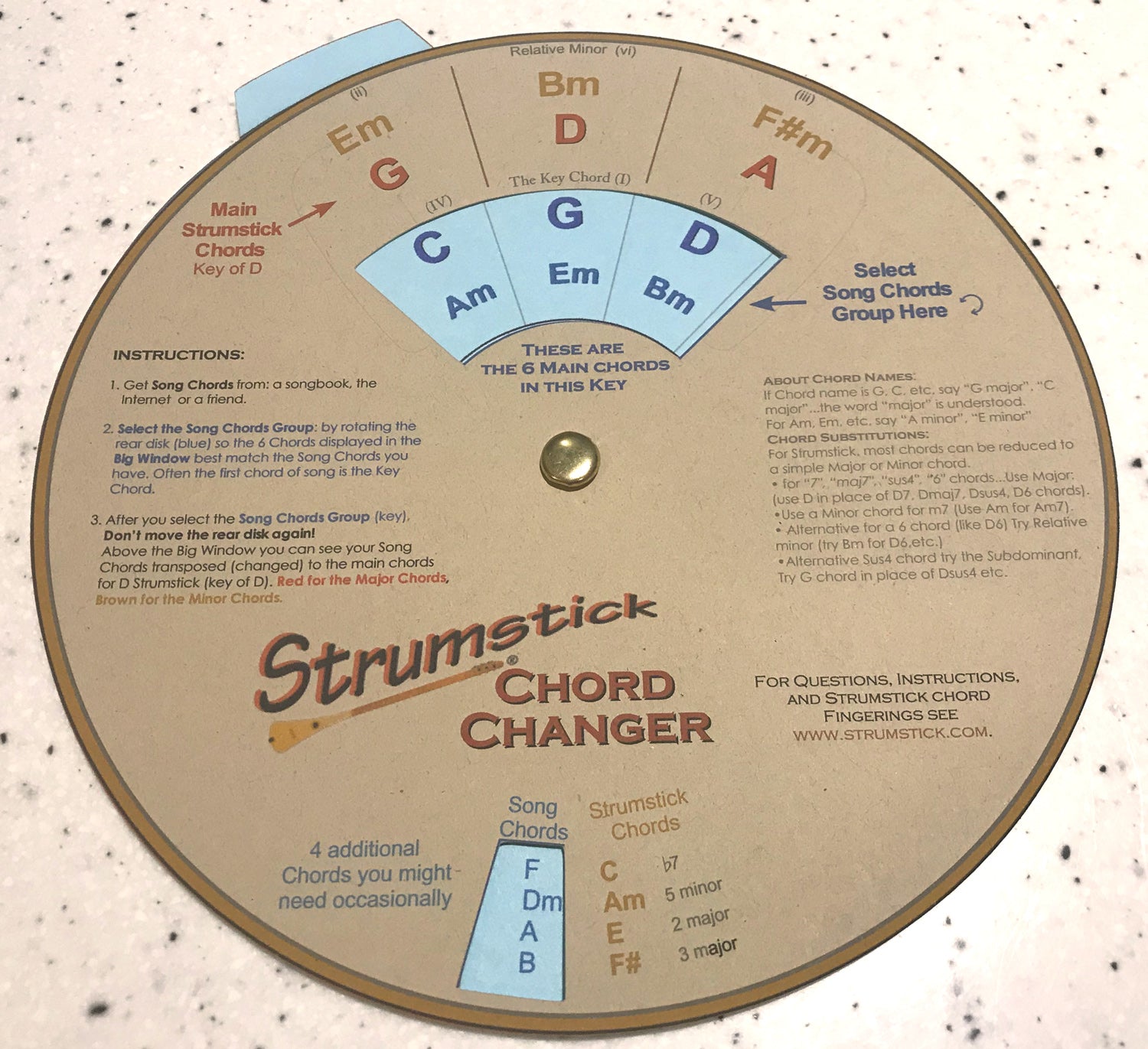 Guitar Chord Wheel Chart