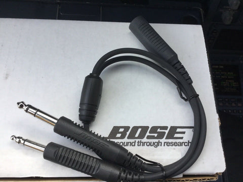 Bose Adapter For 0 Headsets 6 Pin Lemo To Dual Plugs G A P N 03 World Pilot Supplies