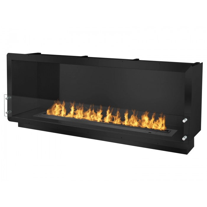 Ignis 64 25 Wide One Sided Ethanol Burning Smart Firebox In Black