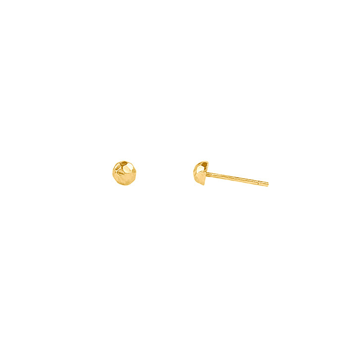 Dome Studs - 14k Yellow Gold