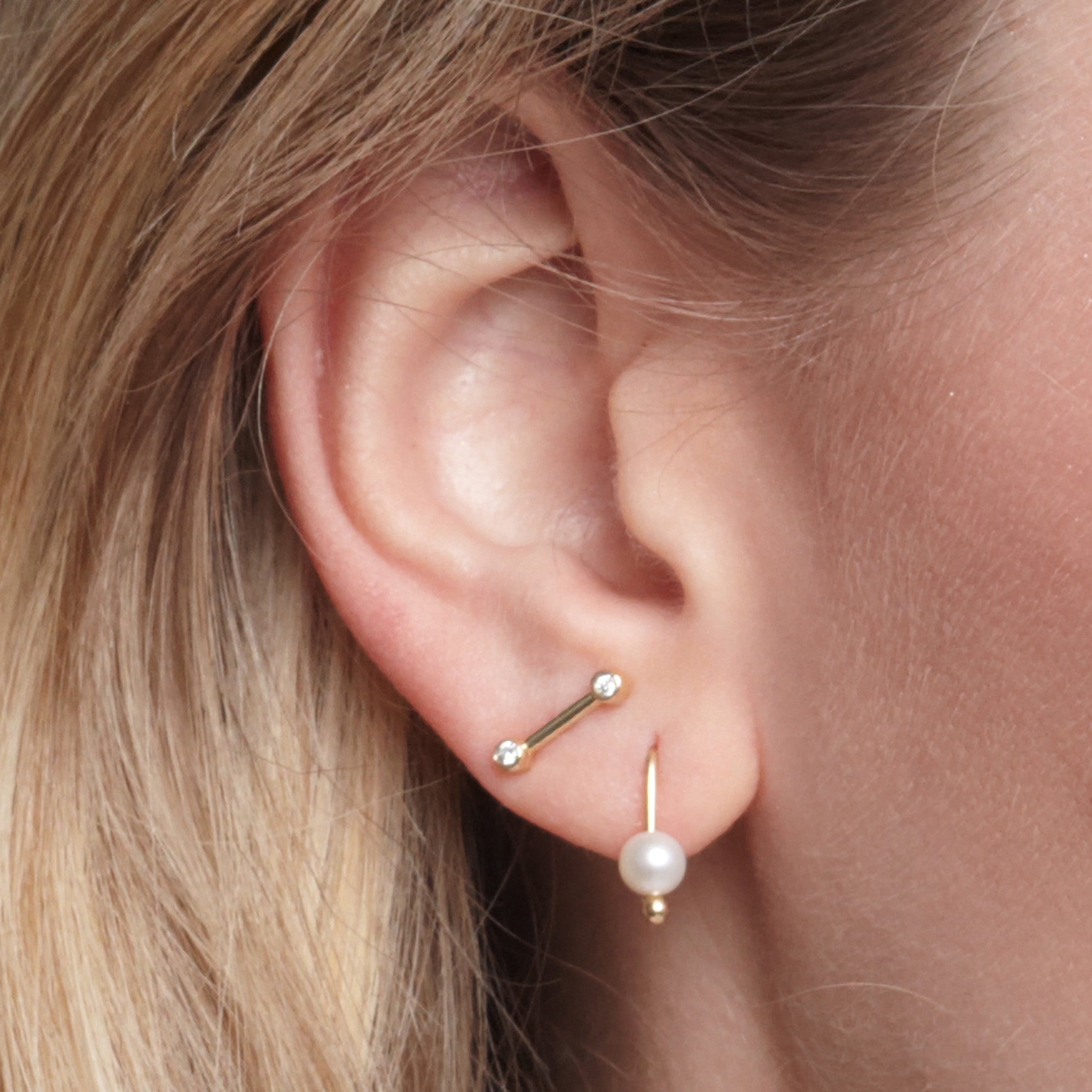 Diamond Ear Pin