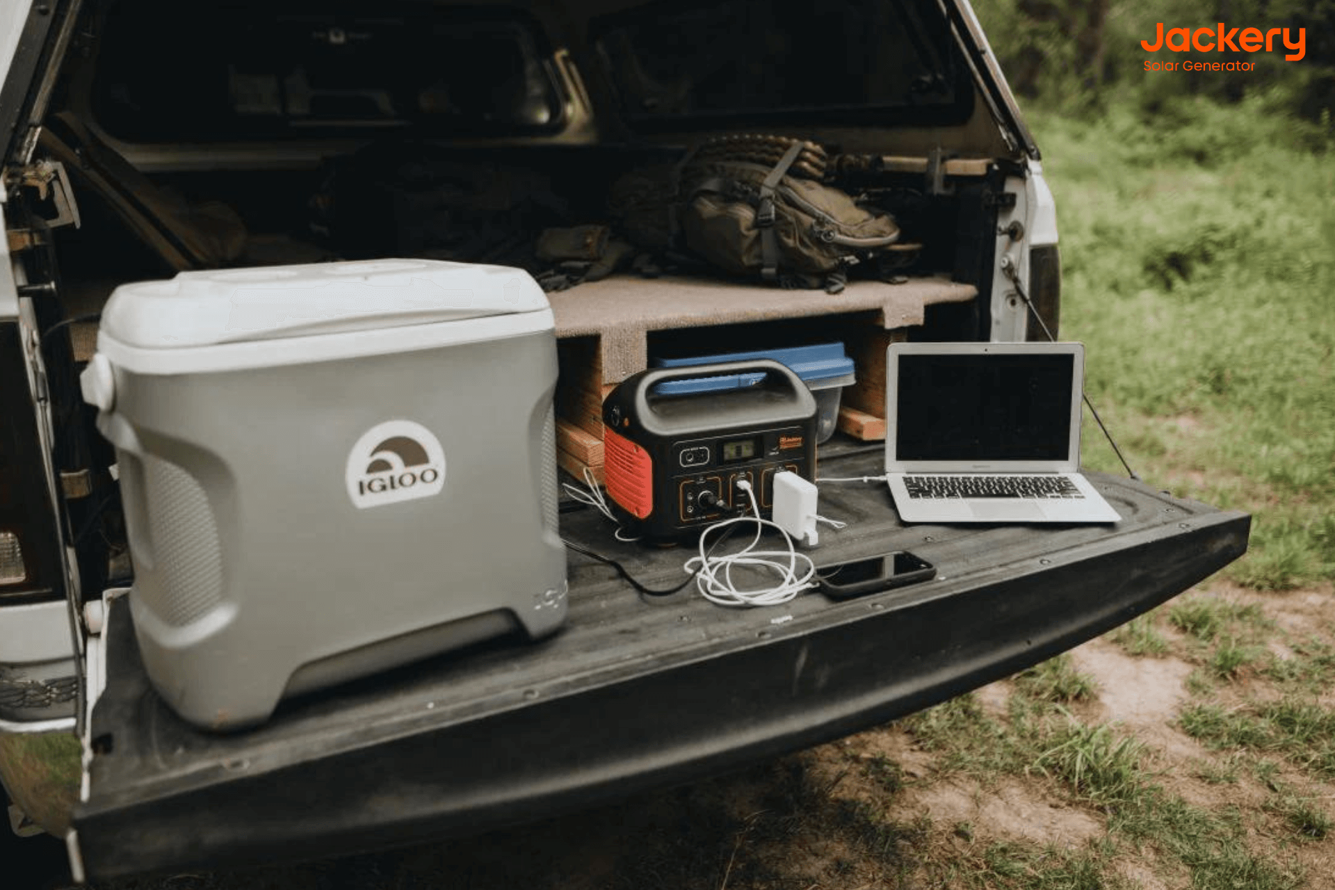Jackery Explorer 500 portable power station for picnic
