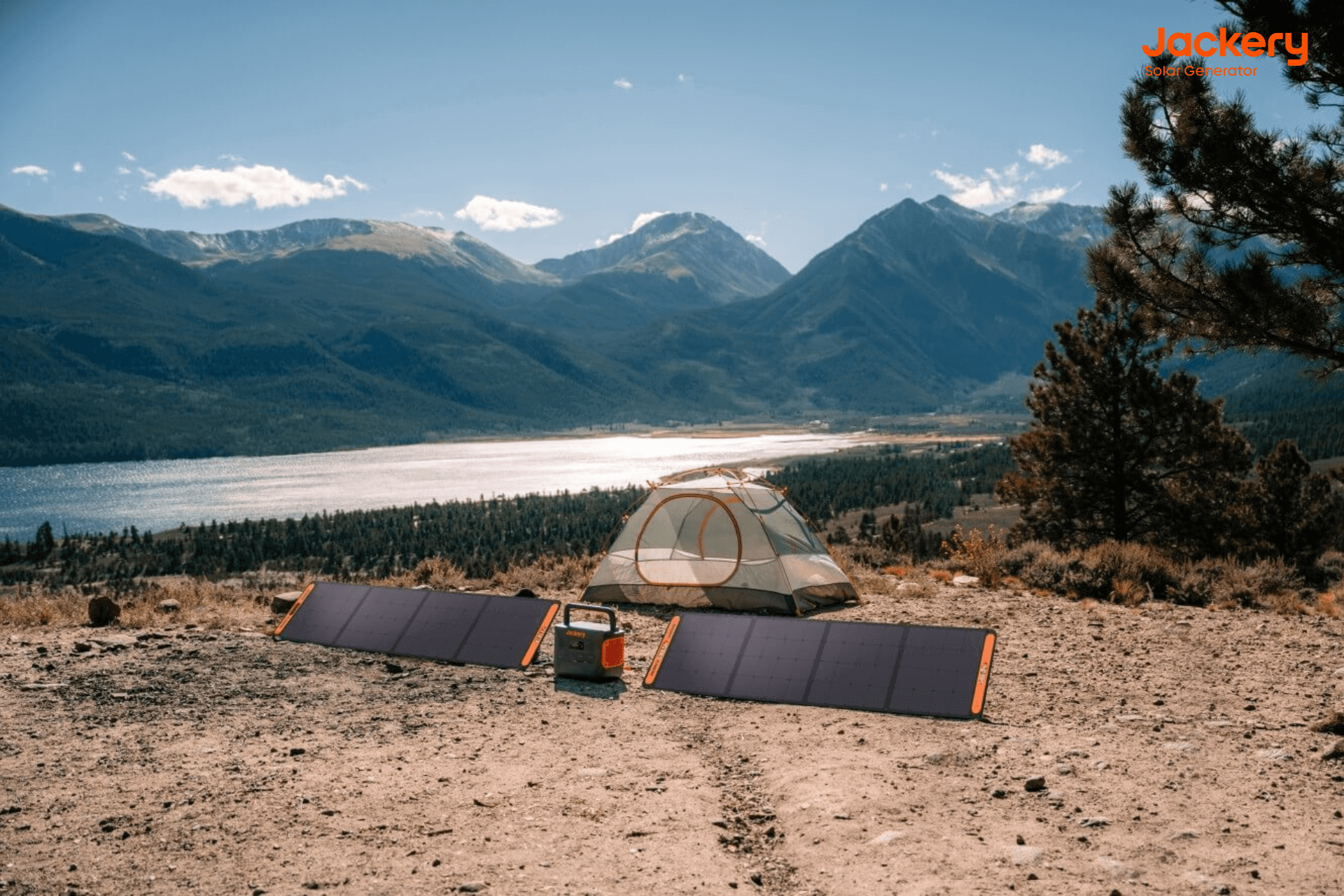 Jackery solar generator for dispersed camping