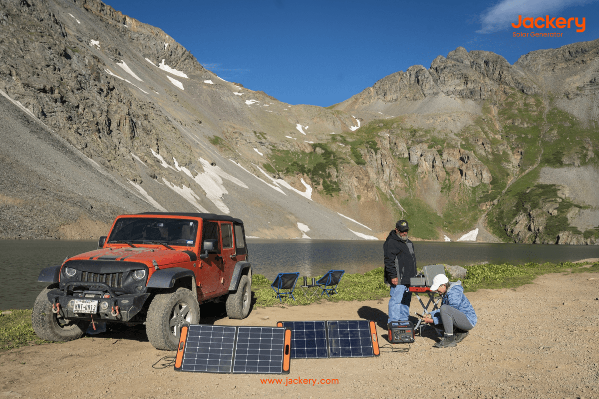 Jackery solar generator for fishing
