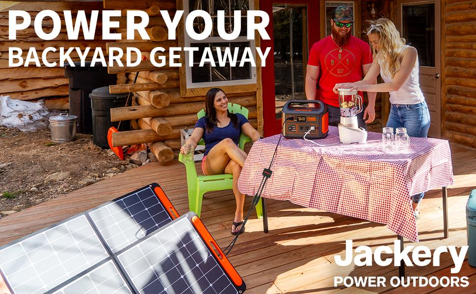 backyard camping checklist-jackery solar generator