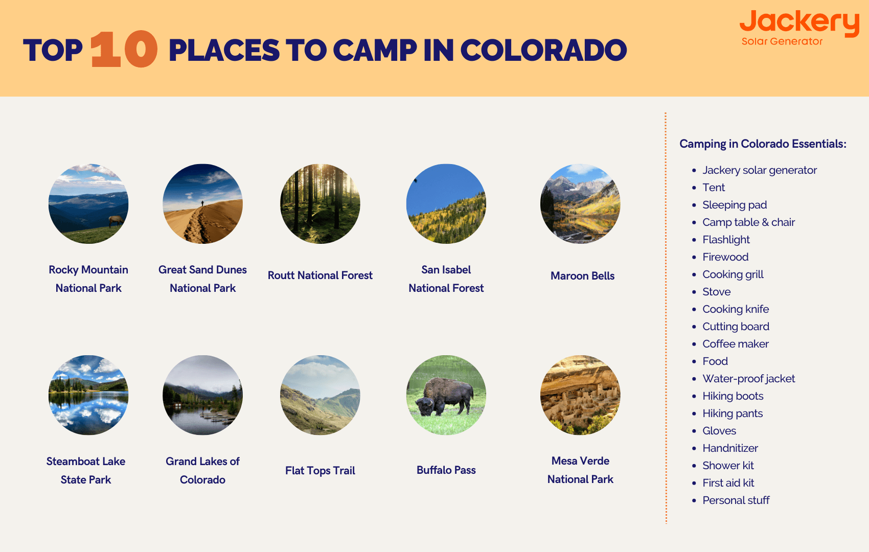 top places to camp in Colorado