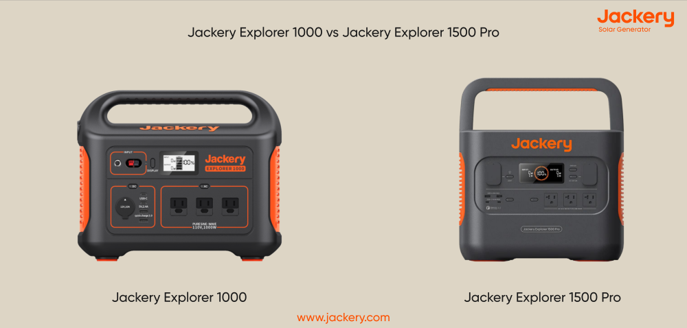 comparing jackery explorer 1000 and jackery explorer 1500 pro