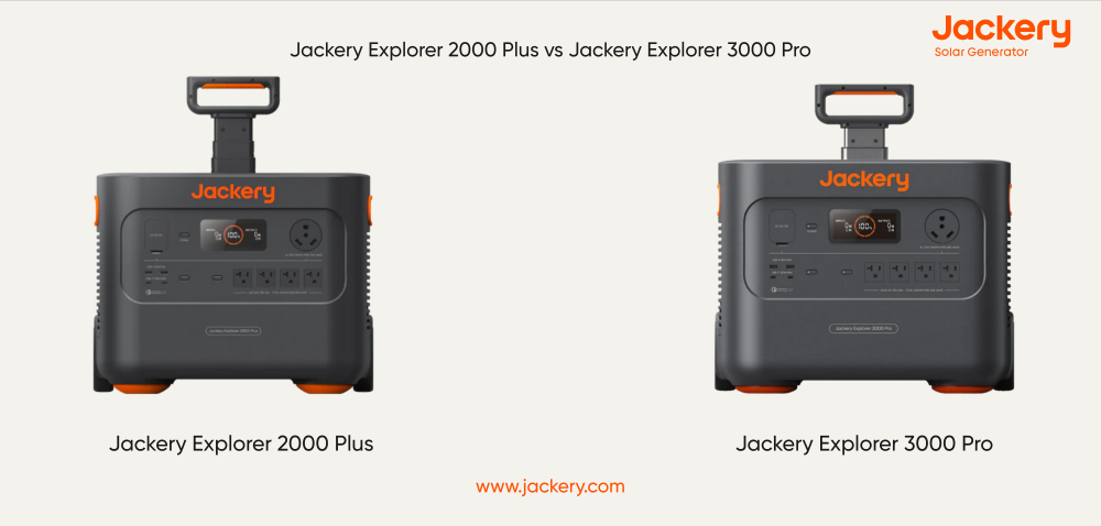 comparing jackery explorer 2000 plus and jackery explorer 3000 pro