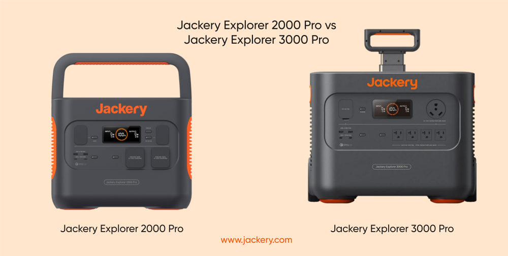 comparing jackery explorer 2000 pro and jackery explorer 3000 pro