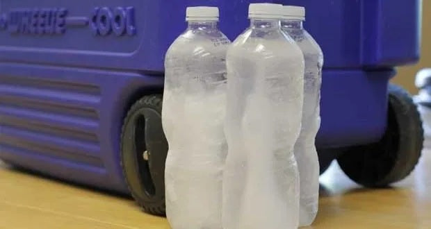 frozen bottles for refrigerator