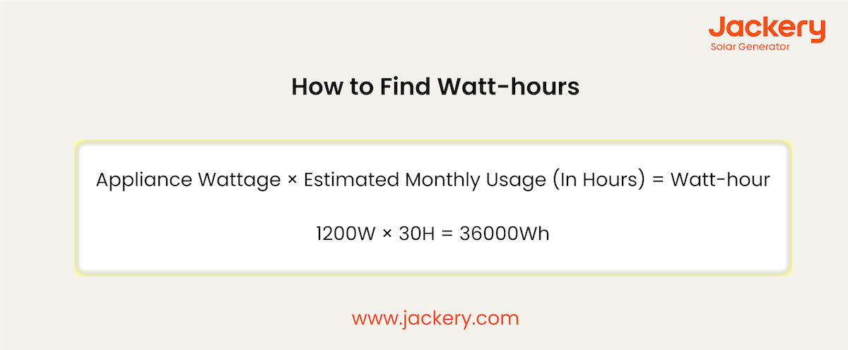 how to find watt hours