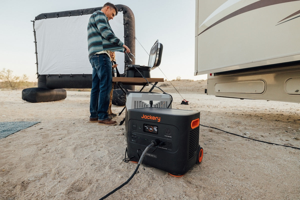 jackery explorer 2000 plus portable power station for how to charge motorcycle battery