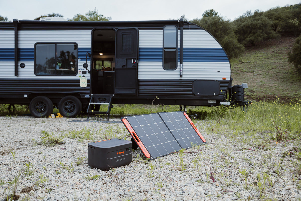 jackery solar generator 1000 plus roam kit bus to rv conversion