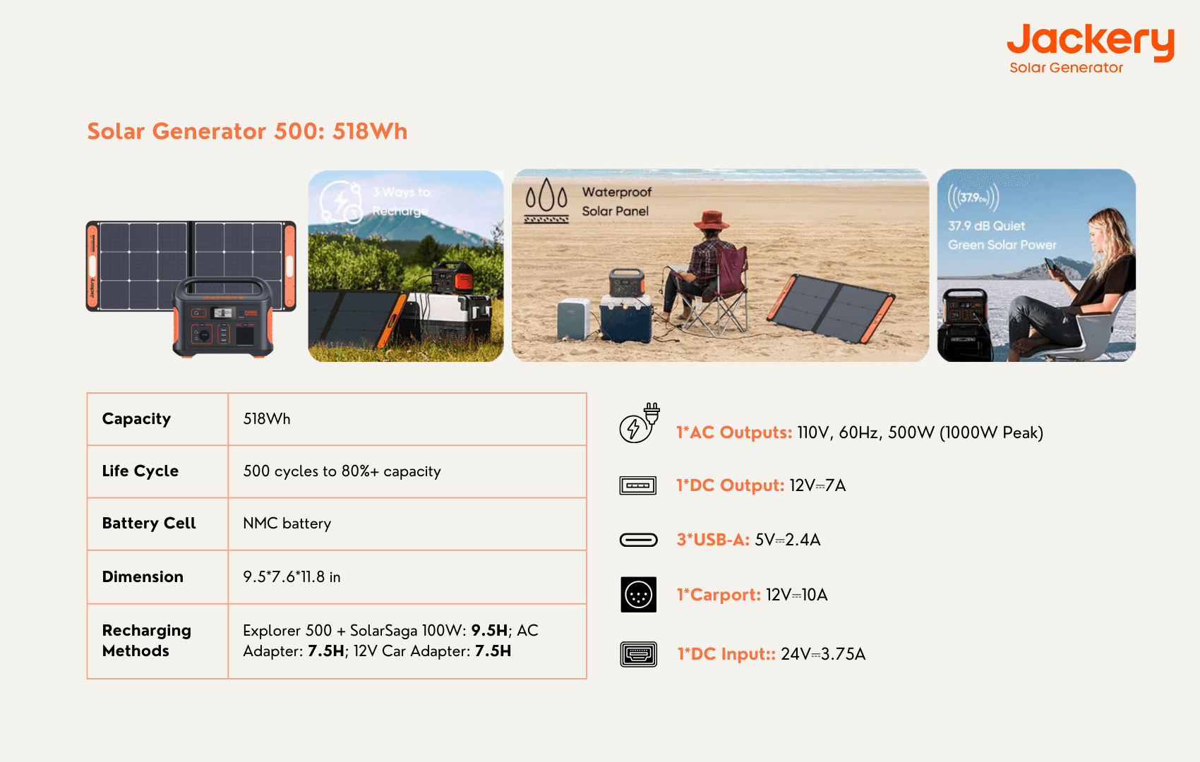 jackery solar generator 500